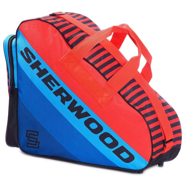 SHERWOOD Schlittschuh Tasche Rot/Blau